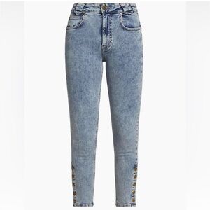 The Snapped Denim Leggings